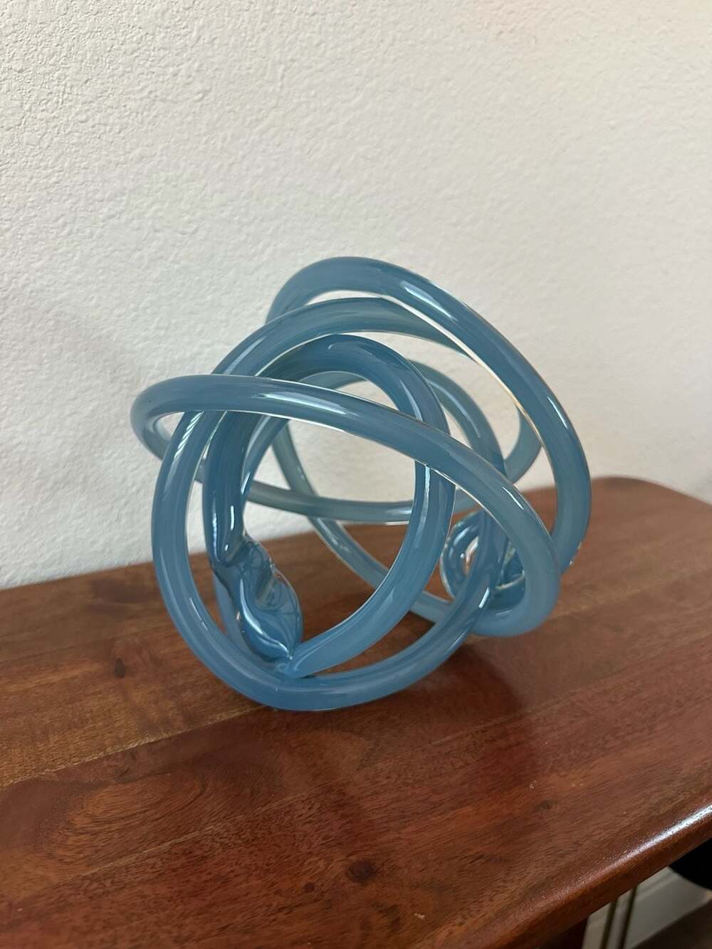 Tizo Design Decorative Glass Knot Smokey Blue